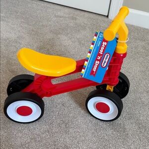 Red and Yellow Scoot & Ride